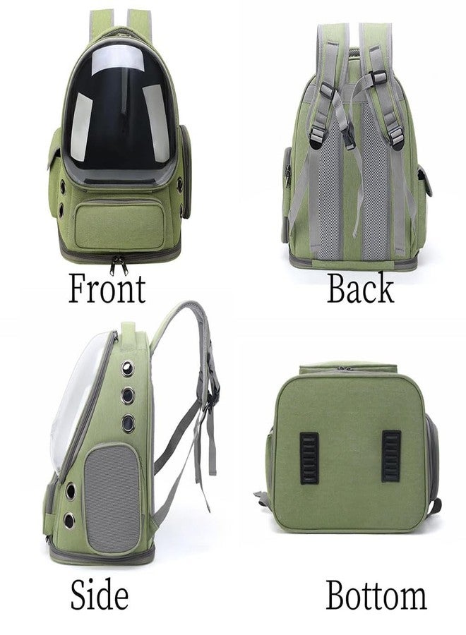 ZIBUYU® Ventilated Cat Carrier Backpack with Clear Dome Window, Comfortable Outdoor Travel Pet Backpack, Breathable Mesh, Lightweight & Durable Design for Cats and Small Pets - Image 3